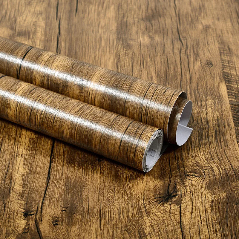 Koa Couleur Papier Peint Vinyle Imitation Bois Auto-adhésif Étanche