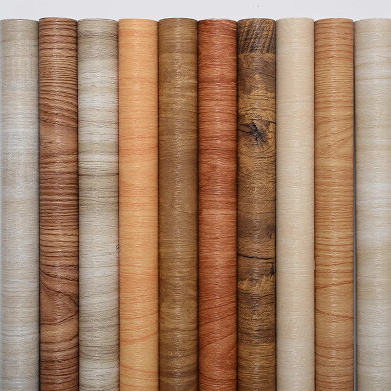 Papier Peint Vinyle Imitation Bois Auto-adhésif Étanche