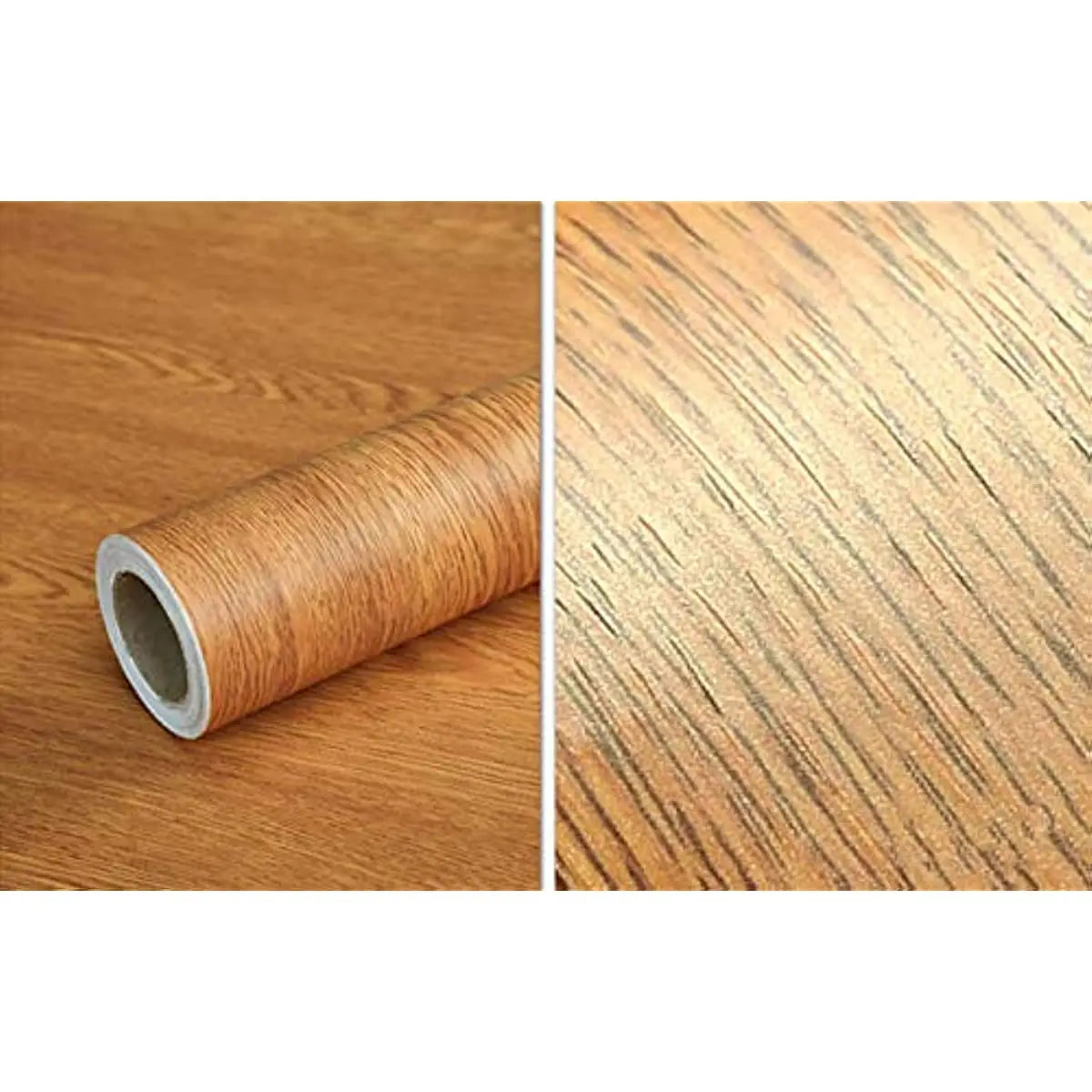 Papier Peint Imitation Bois Autocollant Étanche PVC