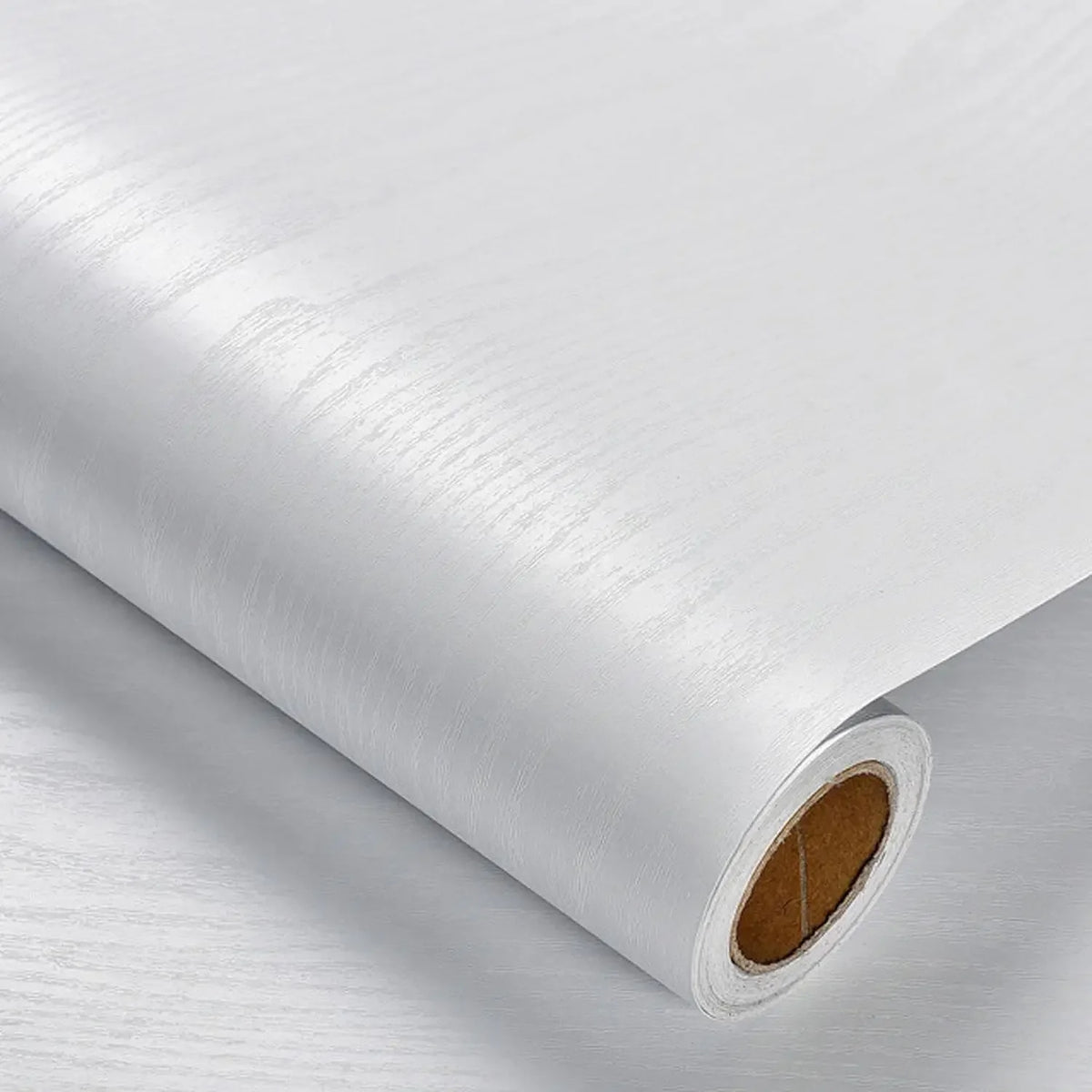 Bois blanc Couleur Papier Peint Vinyle Imitation Bois Auto-adhésif Étanche