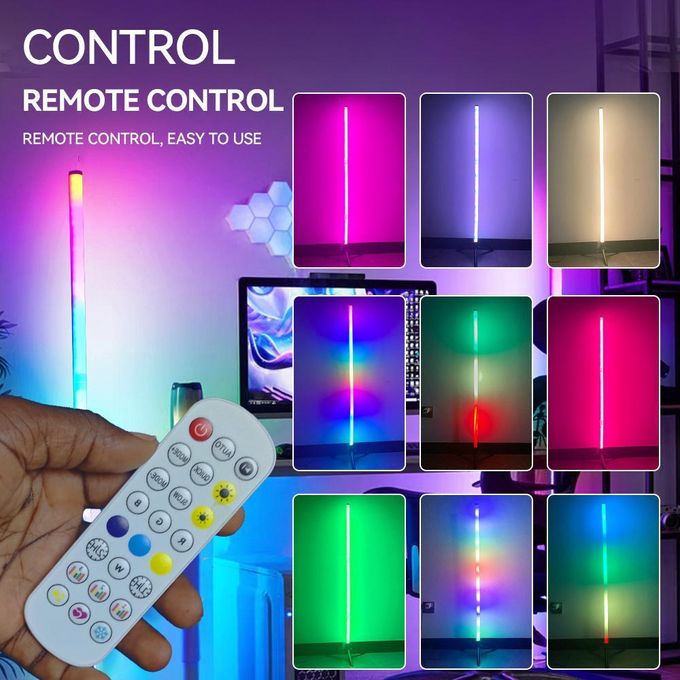Lampe d'angle USB LED RGB avec télécommande et Bluetooth 1M