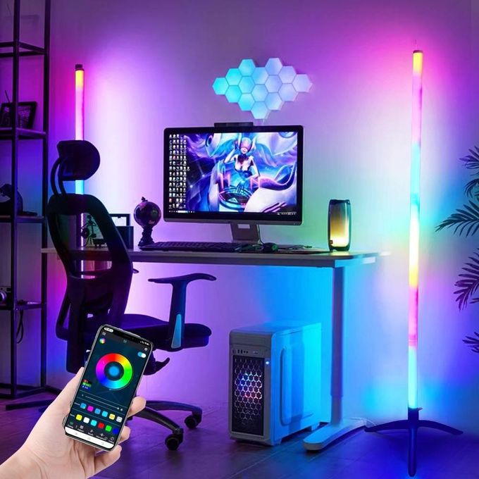Lampe d'angle USB LED RGB avec télécommande et Bluetooth 1M